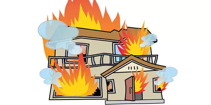 住宅火災のイメージ