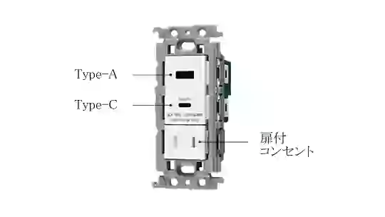 USB Type-A・Type-Cコンセント内蔵