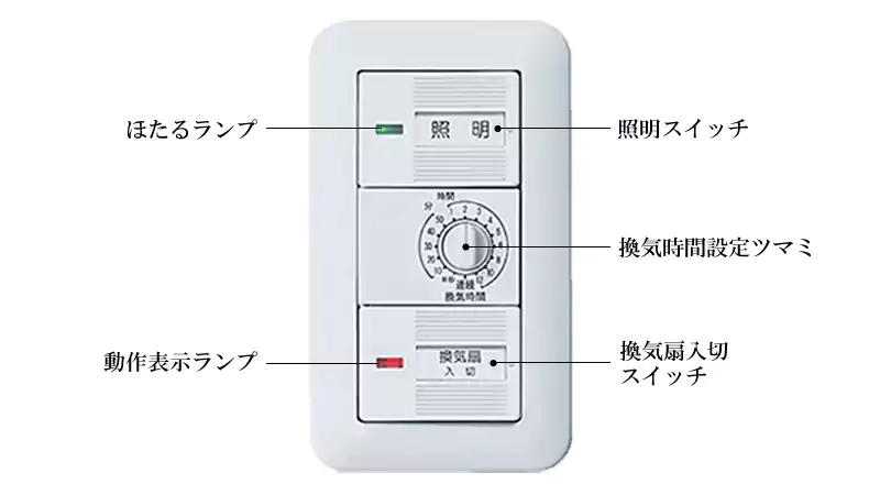 WN5291K浴室換気タイマースイッチが故障！