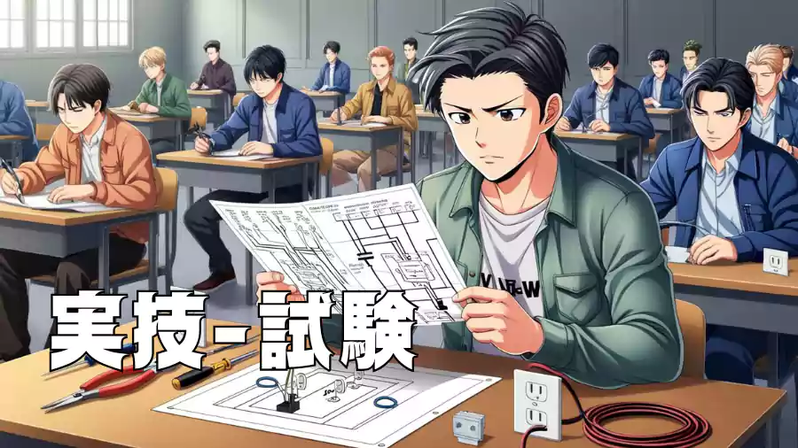 実技試験を真剣に受験中!