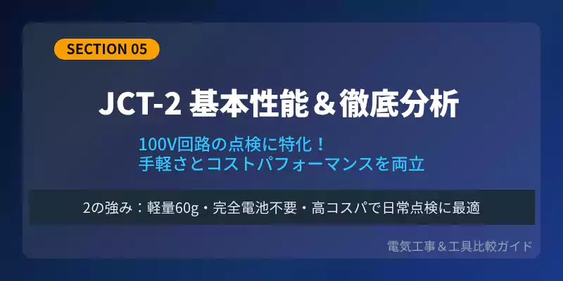 JCT-2の基本機能とメリット・デメリットを解説するバナー