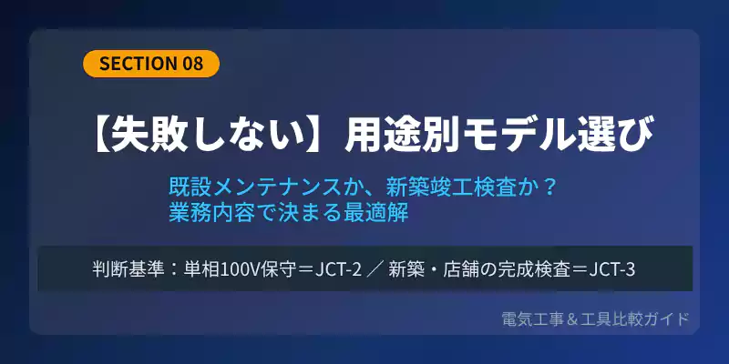 JCT-2とJCT-3の失敗しない選び方を解説するバナー