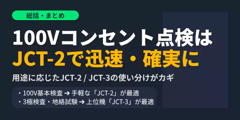 神保電器JCT-2のまとめと上位モデルJCT-3との選び方バナー